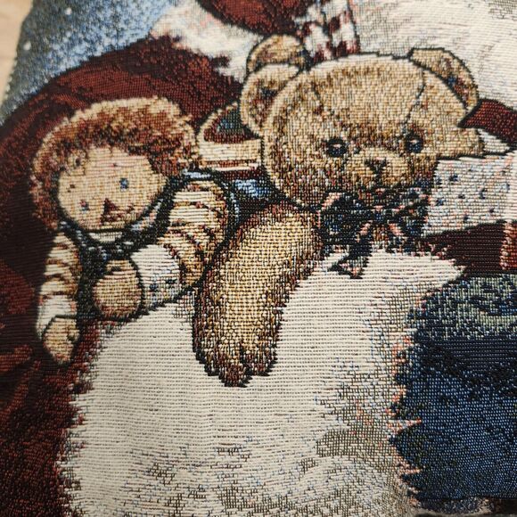 Vintage American Greetings Santa Christmas Pillow 1998 Jolly Old Santa 16x16 - Picture 7 of 7